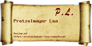 Pretzelmayer Lea névjegykártya